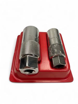 Matco 3/8" Drive 2 Pc SAE 6 Point Chrome Spark Plug Socket Set, SBD26PTB