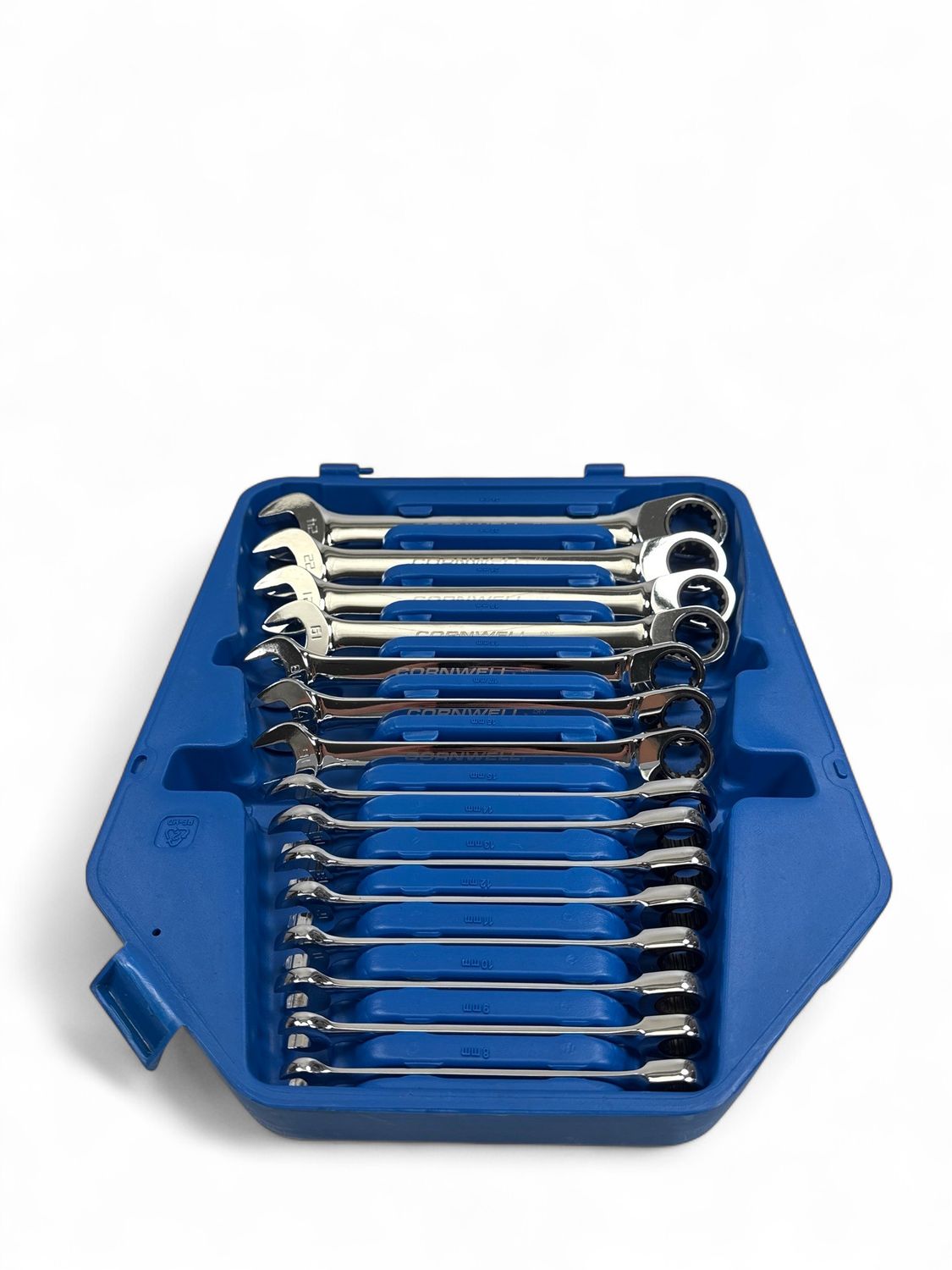 Cornwell 15 PC Metric Ratchet Combo Wrench Set 8mm to 24mm, CRW15MSA