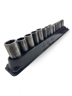 Snap On 14 Pc. 3/8" Drive 6-Point Metric Flank Drive Deep Impact Socket Set (8-19, 21 and 24 mm) 214SIMFMYA