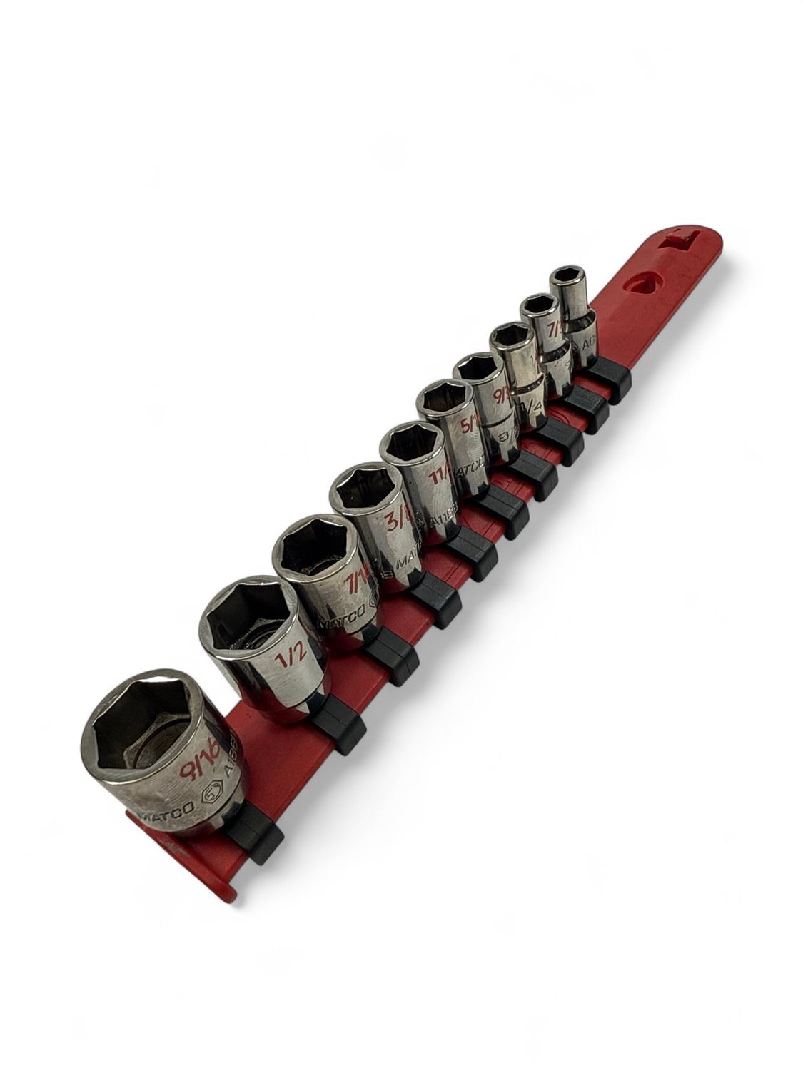 Matco 10pc 1/4" Drive SAE 6-Point Socket Set, SA106TB