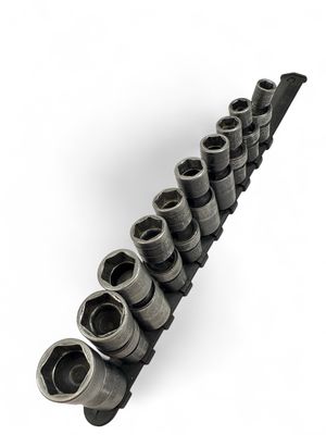 Snap On 10 Pc 3/8" Drive 6-Point Metric Flank Drive Shallow Impact Swivel Socket Set,(10-19mm), 212IPFM