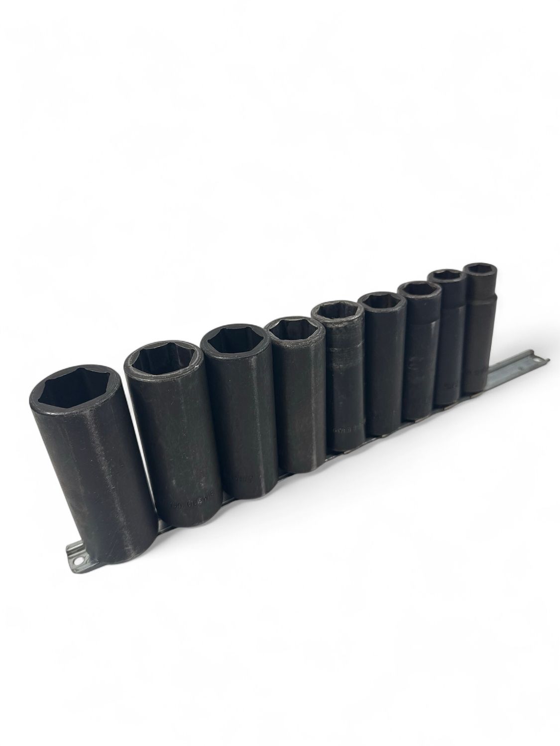 Snap On 9 pc 1/2" Drive 6-Point SAE Flank Drive® Deep Impact Socket Set (1/2-1"), 309SIMYA