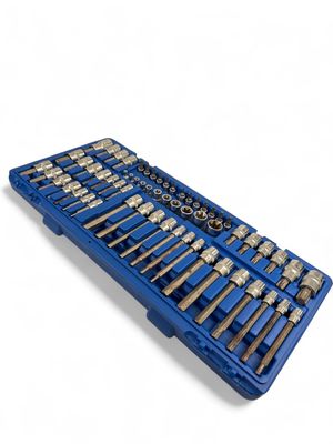 Cornwell 62pc 1/4", 3/8" & 1/2" Drive Master Deluxe Star/Hex Bit Set, CBSMTH62S