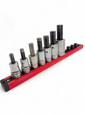 Snap On 7 Pc. 1/2" Drive SAE Hex Bit Standard Socket Driver Set (5/16-3/4") 307ESAY