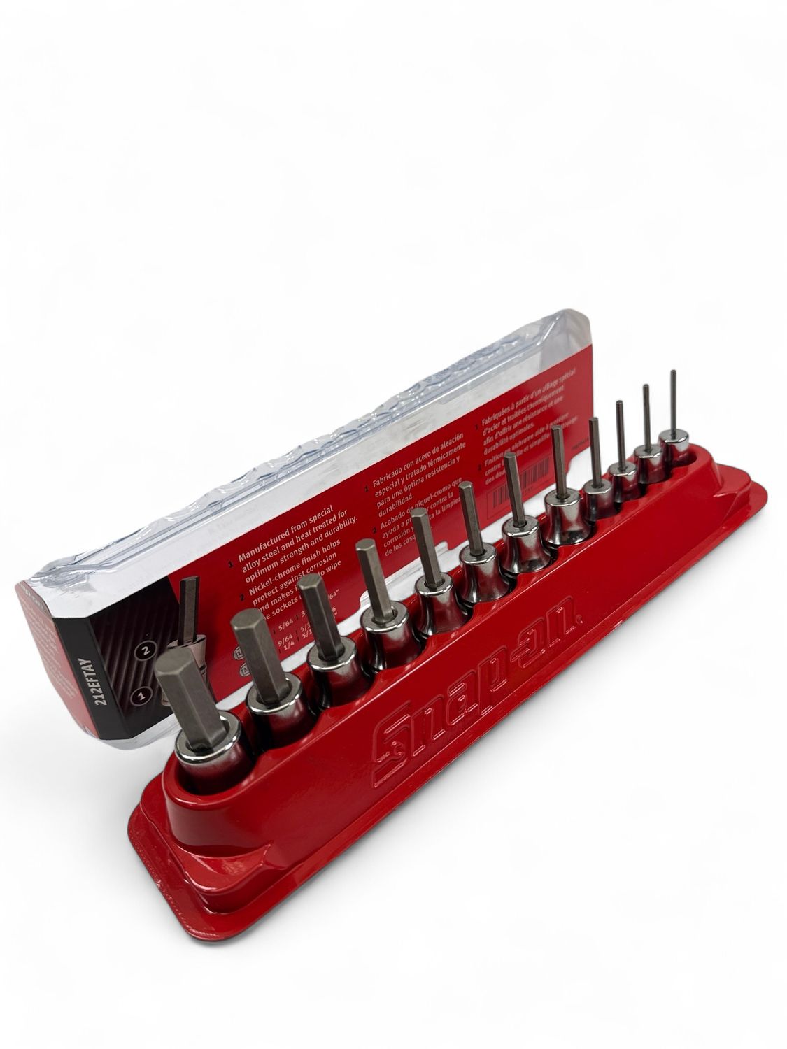 Snap On 12 pc Combination Drive SAE Standard Hex Driver Bit Socket Set ...