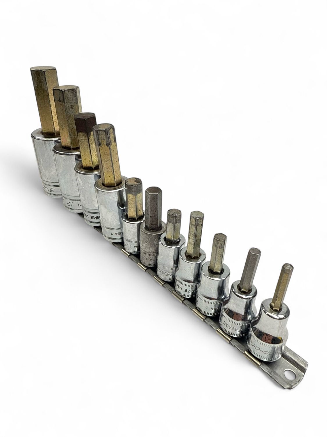 Snap On 11pc Combination Drive Metric Hex Bit Socket Set, (4-19mm)