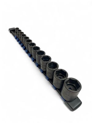 Snap On 13 Pc. 3/8" Drive 6-Point Metric Flank Drive Shallow Impact Socket Set (8-21 mm) 214IMFMYA
