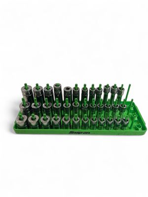 Snap On 36 pc 1/4" Drive 6-Point Metric Flank Drive® Shallow, Semi-Deep & Deep Socket Set (5–15 mm)