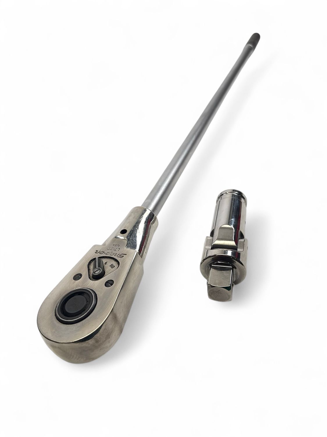Snap On 3/4" Drive 36" Knurled Locking Button Handle, Ratchet Head & Breaker Bar Head, L8112A & L72ARL & L712T