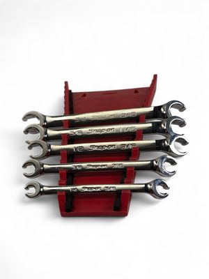 Snap On 5 Pc. 6-Point SAE Flank Drive Double End Flare Nut Wrench Set (1/4-13/16") RXFS605B