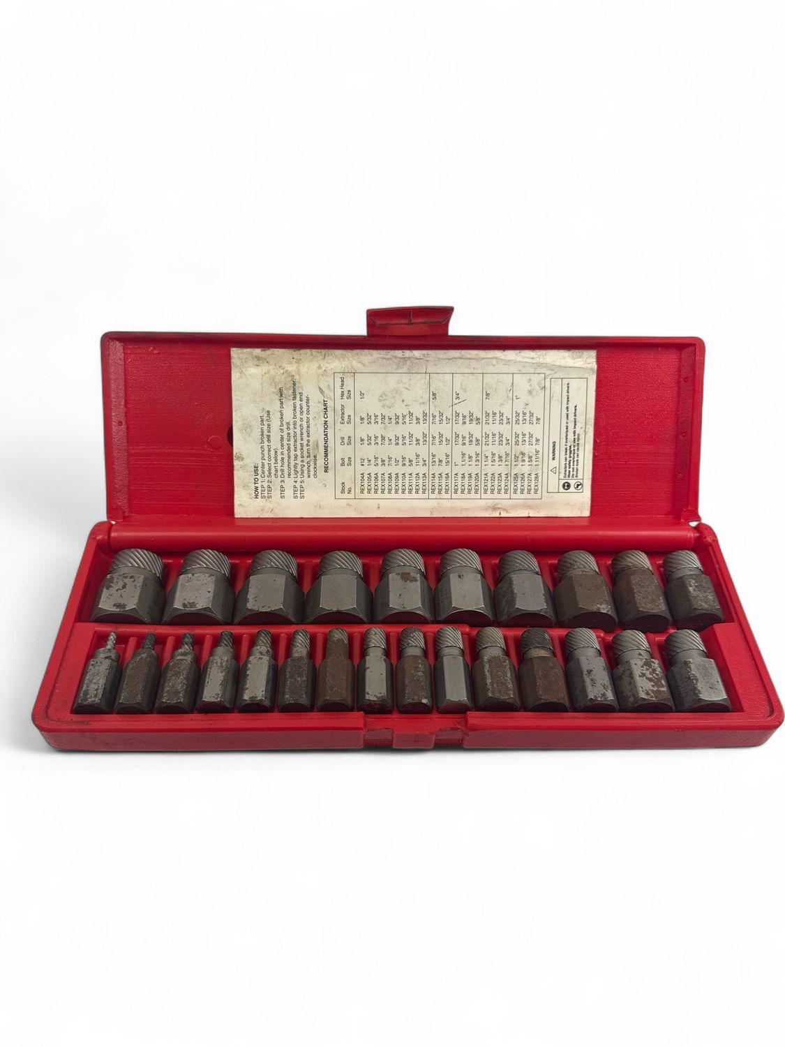Snap On 25 Pc. Multispline Screw Extractor Set, REX25A