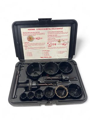 Mac Tools 13 Pc. Hole Saw Kit, HS9596B