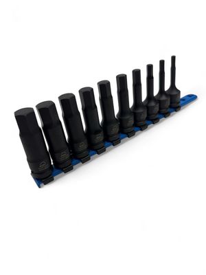Matco 10 Pc 1/2" Drive Metric ADV Hex Bit Socket Set, SCPMXY10V