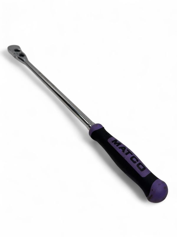 Matco Tools 3/8" Drive 18-1/2" 88 Tooth Locking Flex Ratchet With Ergo Handle, BFR188LFG