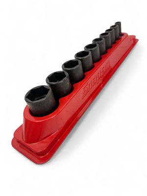 Snap On 10 Pc. 3/8" Drive 6-Point SAE Flank Drive Semi-Deep Impact Socket Set (5/16-7/8") 210IMFSYA