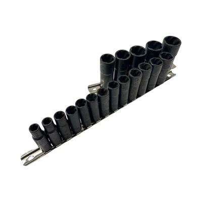 18pc USA Deep Turbo Socket Set Metric & SAE (3/8” & 10MM to 1”) 18pc USA Deep Turbo Socket Set Metric & SAE (3/8” & 10MM to 1”)