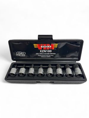 Vim Tools 8pc 3/8” Drive Triple Square Socket Set, XZN100