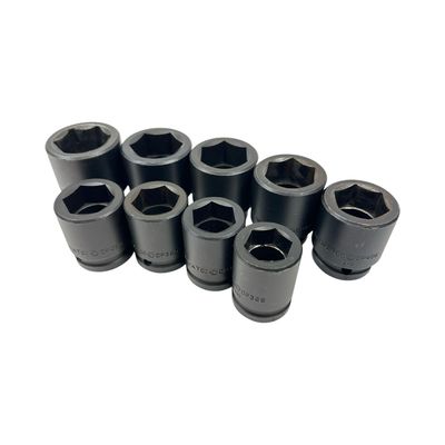 Matco 3/4” Drive 9pc SAE 6-Point Impact Socket Set (1”- 1 1/2”)