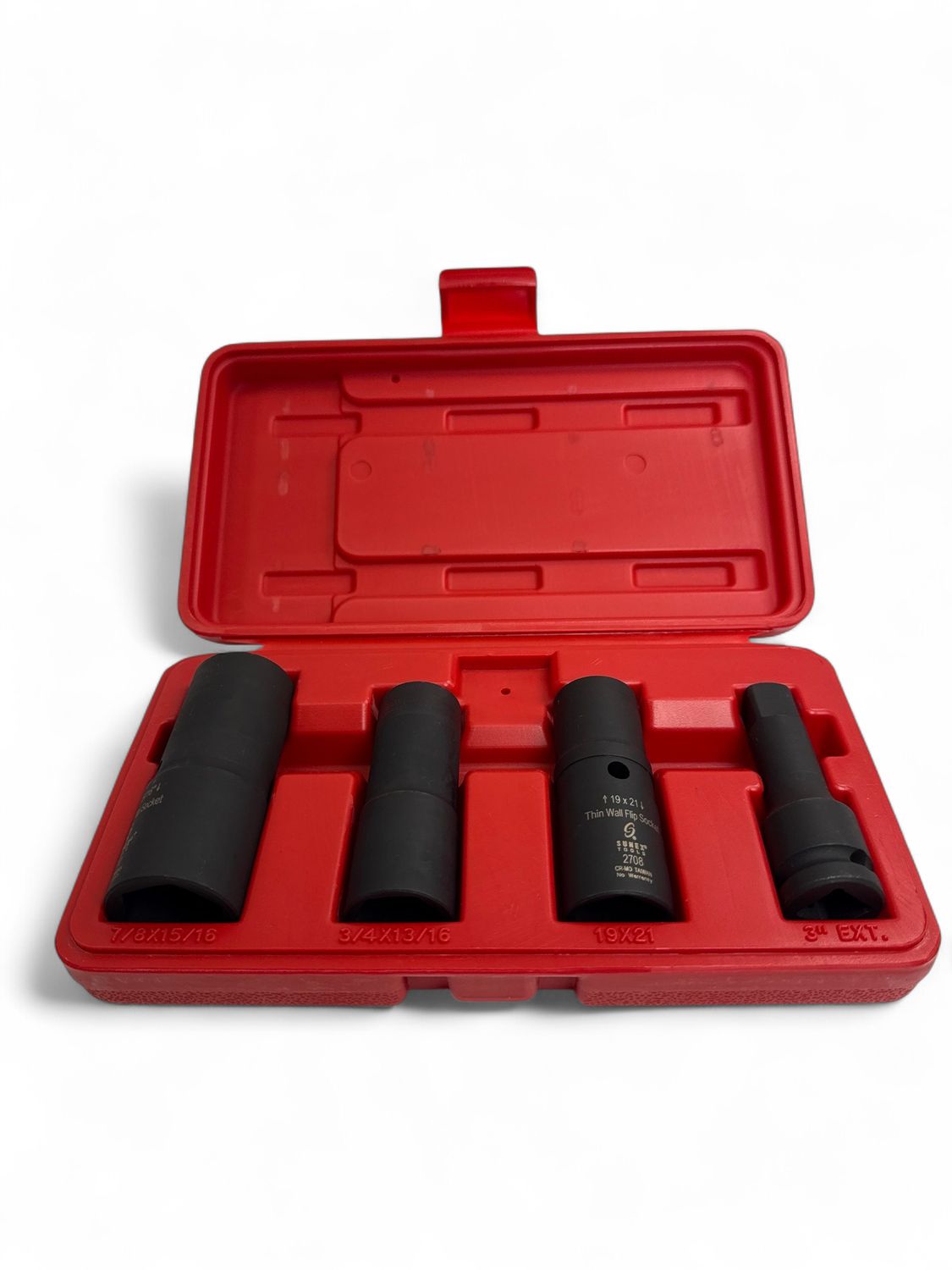 Sunex Tools 4pc. 1/2” Drive Impact Flip Socket Set (SAE and Metric ...