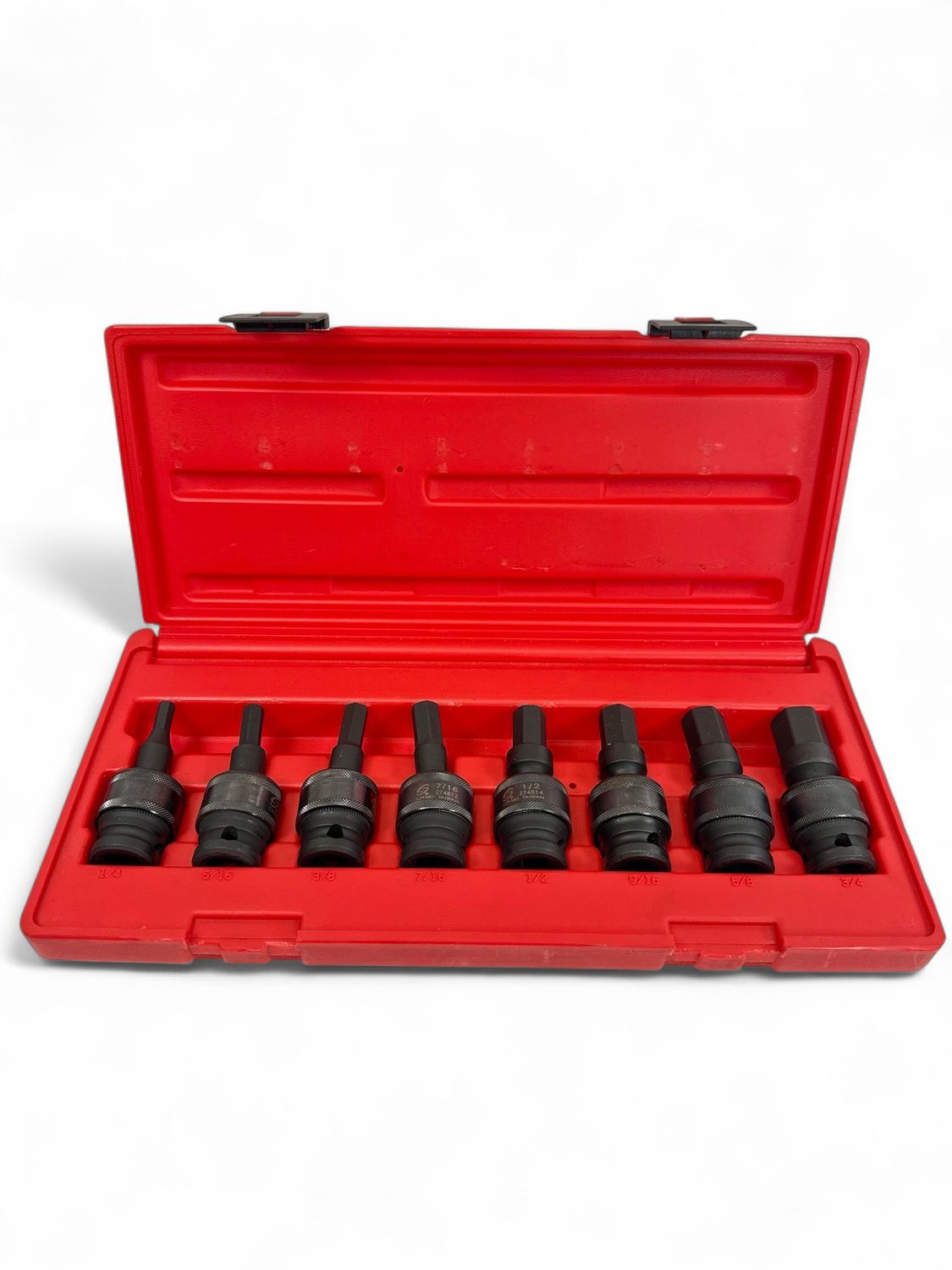 Sunex 1/2" Drive SAE Universal 8-Piece Hex Impact Bit Socket Set