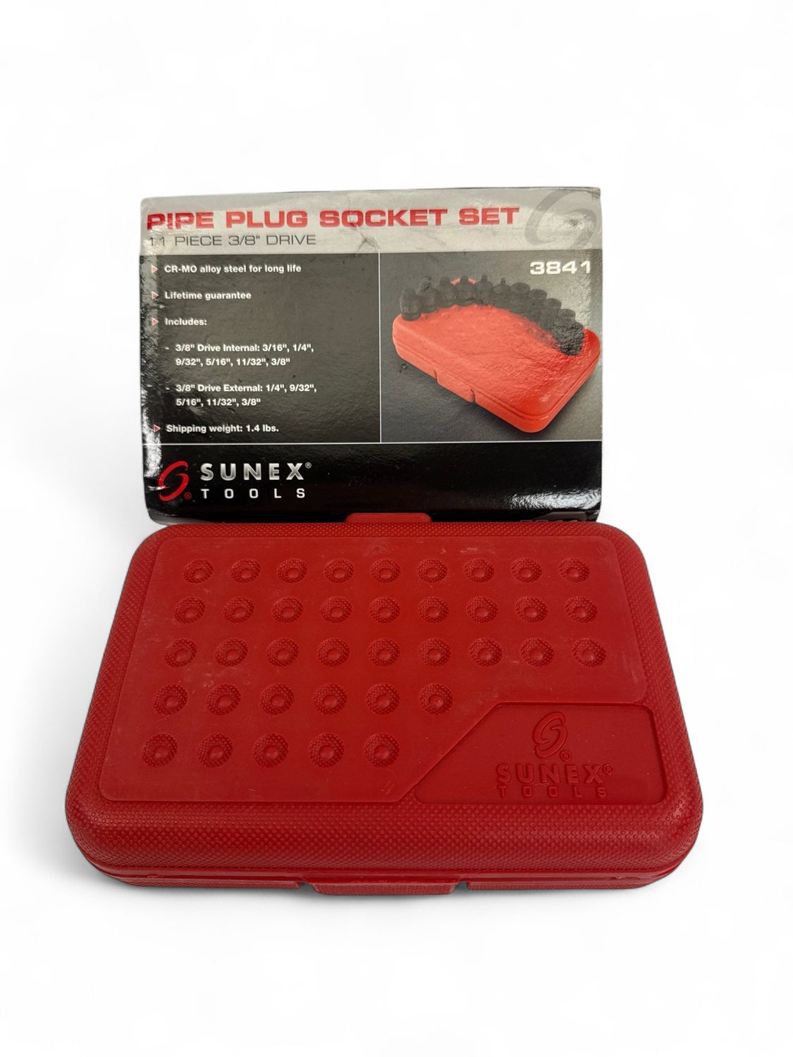 Sunex 11 Pc 3/8” Drive Pipe Plug Socket Set, 3841