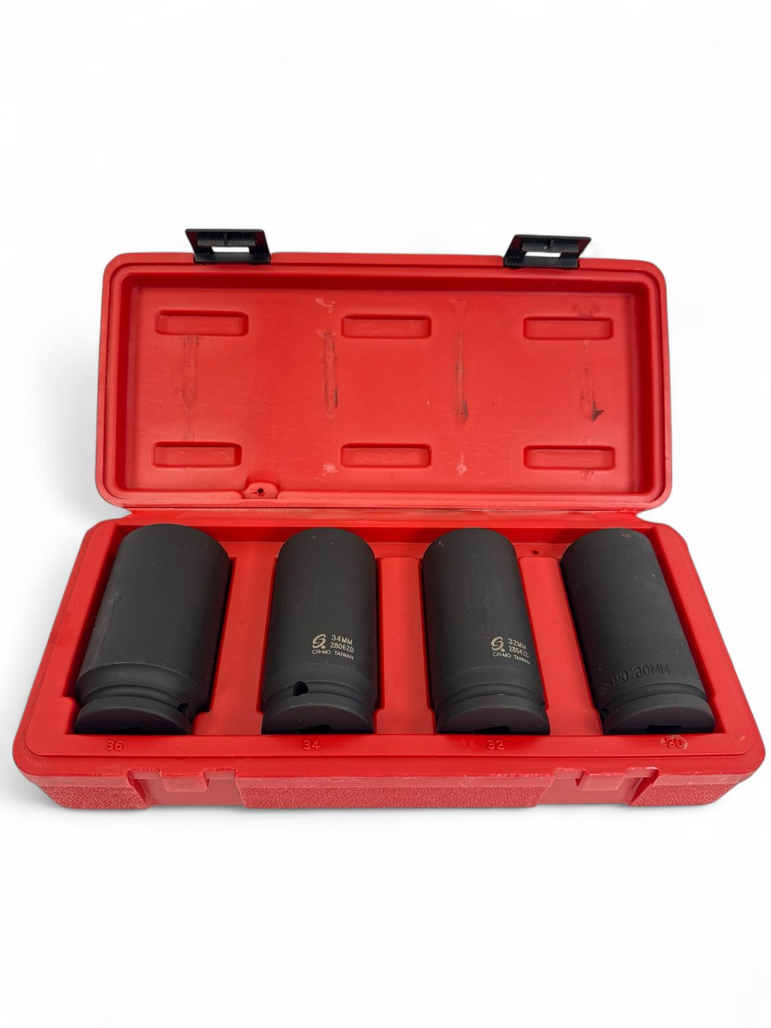 Sunex Tools 4pc 1/2” Drive Metric 12-Point Impact Socket Set, 2837