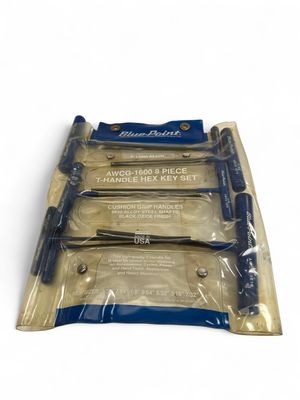 Blue-Point 8pc Handle Hex Key Set (3/32”-1/4”), AWCG-1600