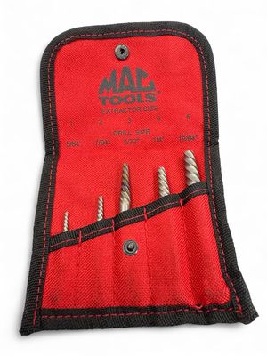 Mac Tools 5 Pc Spiral Flute Screw Extractor Set, SPEX5S