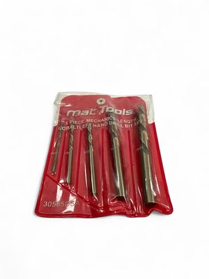 Mac Tools 5 Pc. Left-Hand Mechanic's Length Cobalt Alloy Steel Drill Bit Set, 30505DSA Mac Tools 5 Pc. Left-Hand Mechanic's Length Cobalt Alloy Steel Drill Bit Set, 30505DSA