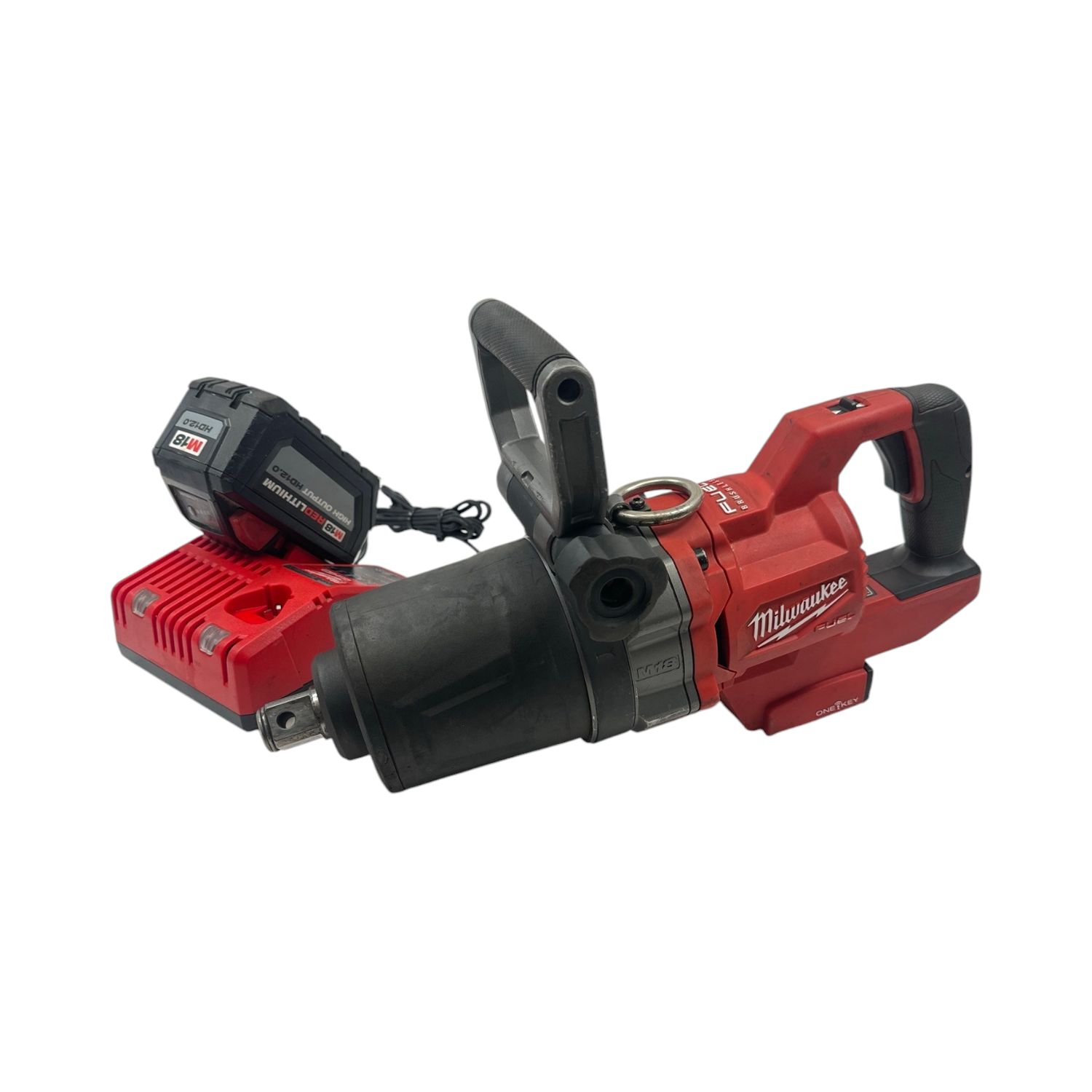 Milwaukee 1” Drive D-Handle High Torque Impact Wrench & 12.0 HO + Charger, 2868-20