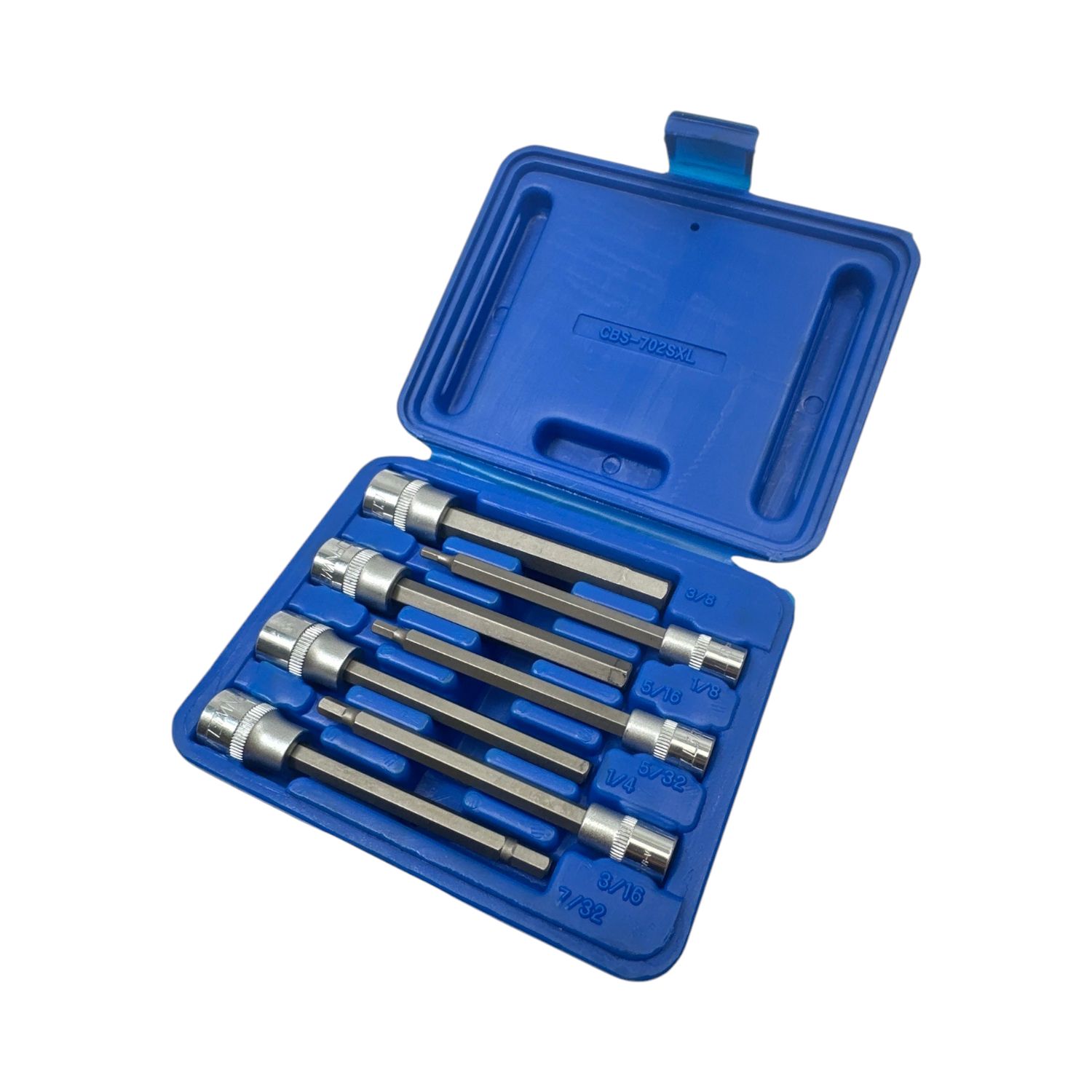 Cornwell 7pc 1/4” & 3/8” Drive Extra Long SAE Hex Bit Socket Set, CBS702SXL