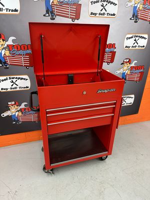 Snap On 32" Three-Drawer Roll Cart (Red), KRSC323PBO