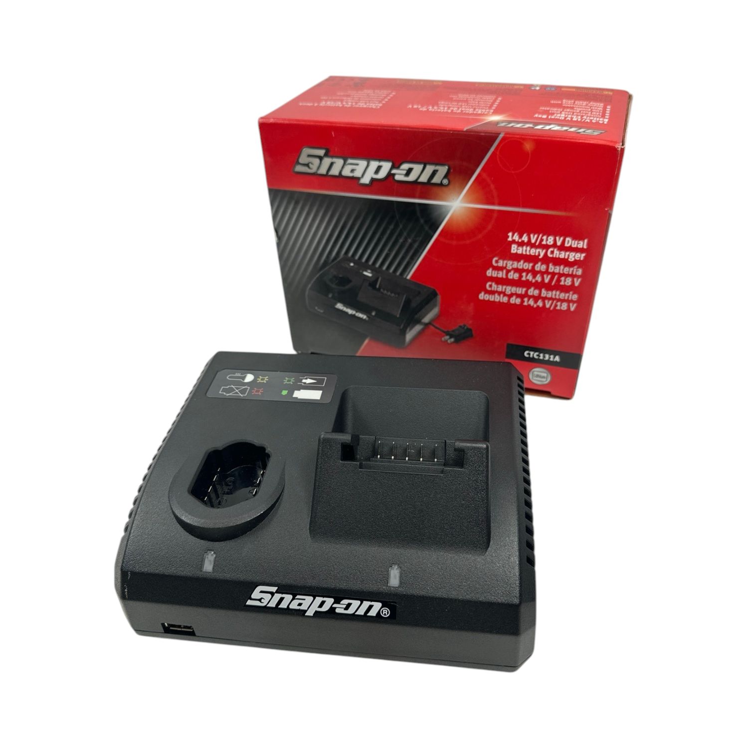 Snap On 14.4v/18v Dual Battery Charger, CTC131A