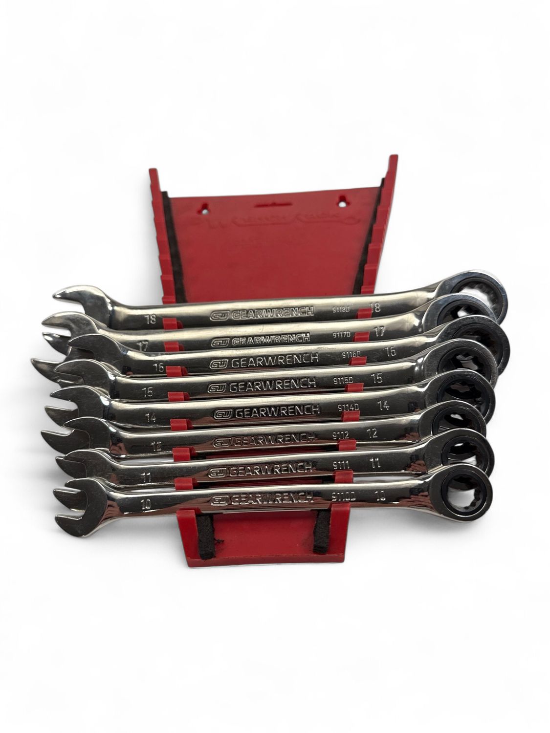 Gearwrench 8 Pc Metric Ratcheting Wrench Set,(10-12mm & 14-18mm)
