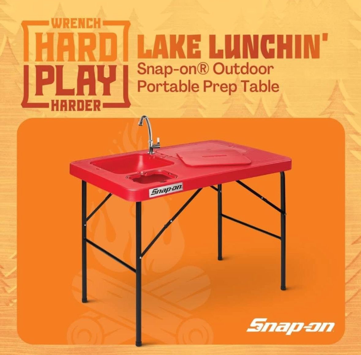 Snap On Portable Outdoor Prep Table