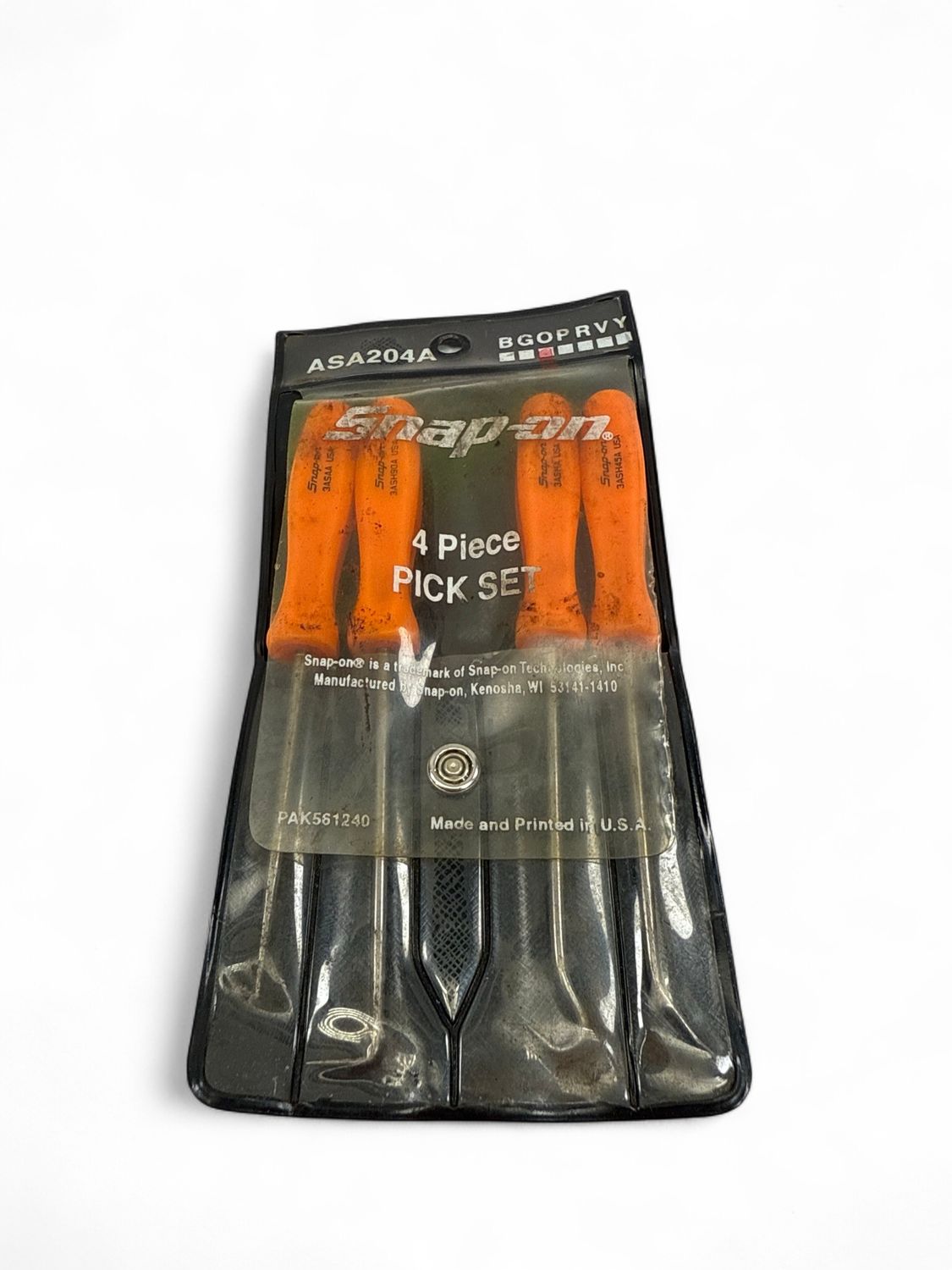 Snap On 4pc. Mini Pick Set, ASA204AO