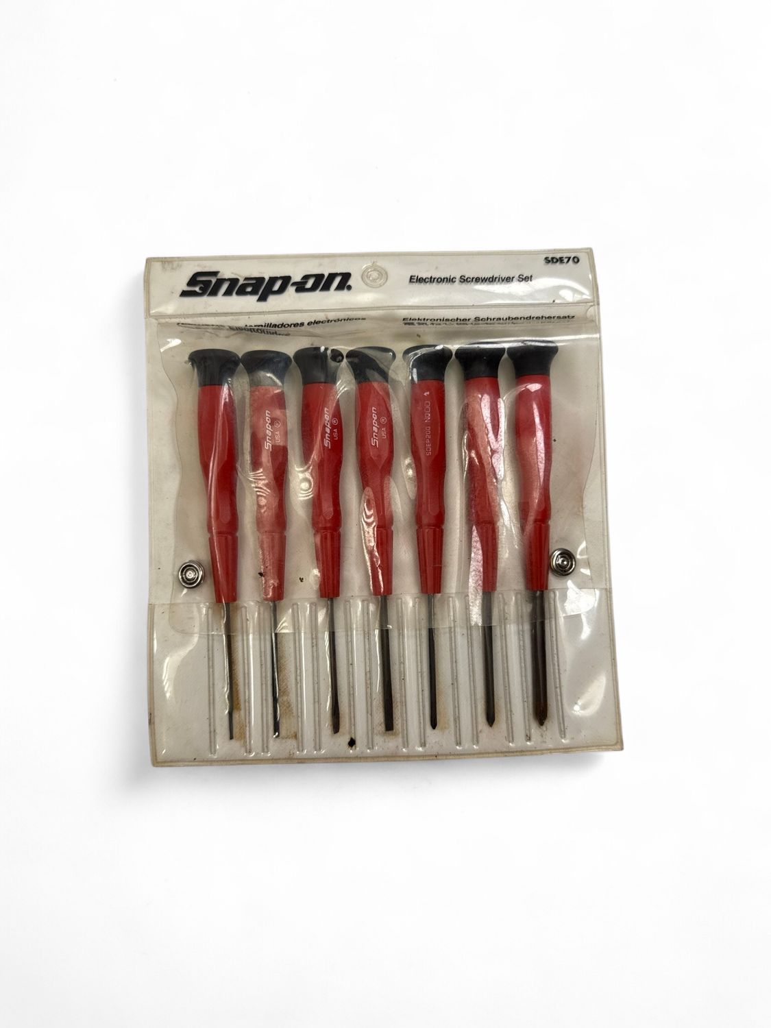 Snap On 7 Pc. Electronic Screwdriver Set, SDE70