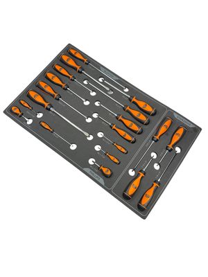 MAC Tools 20pc Screwdriver Set In Foam Organizer MAC Tools 20pc Screwdriver Set In Foam Organizer
