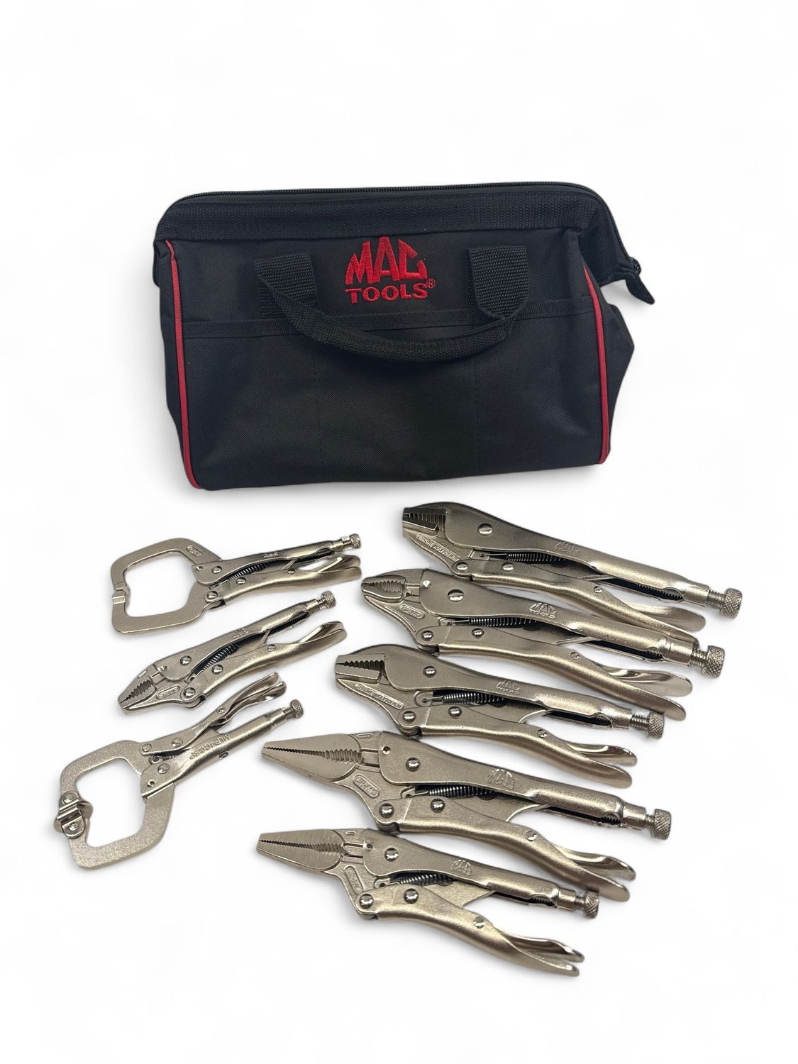 Mac Tools 8 Pc Locking Plier Set w/ Tote