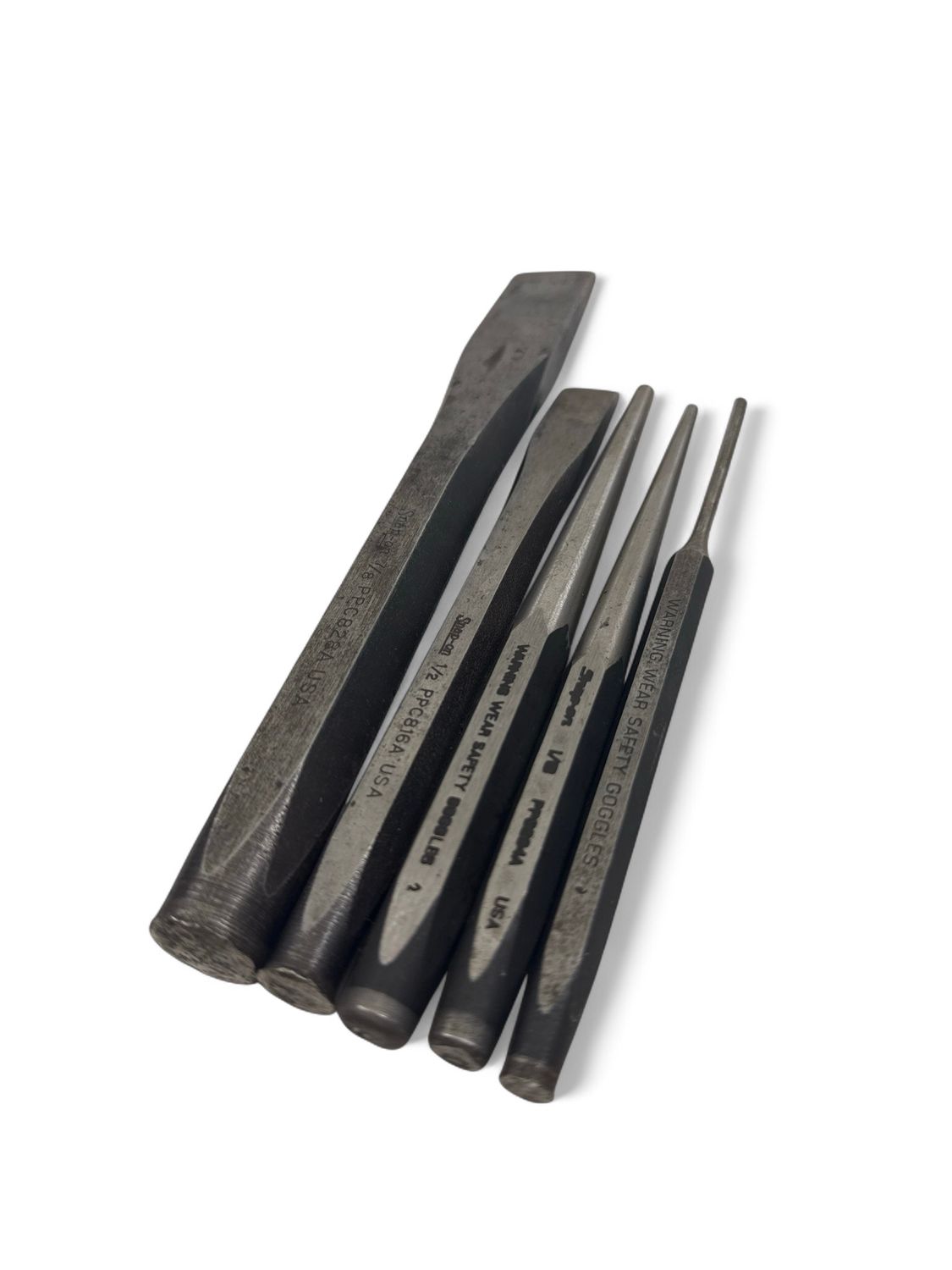 Snap On 5 Pc Punch And Chisel Lot