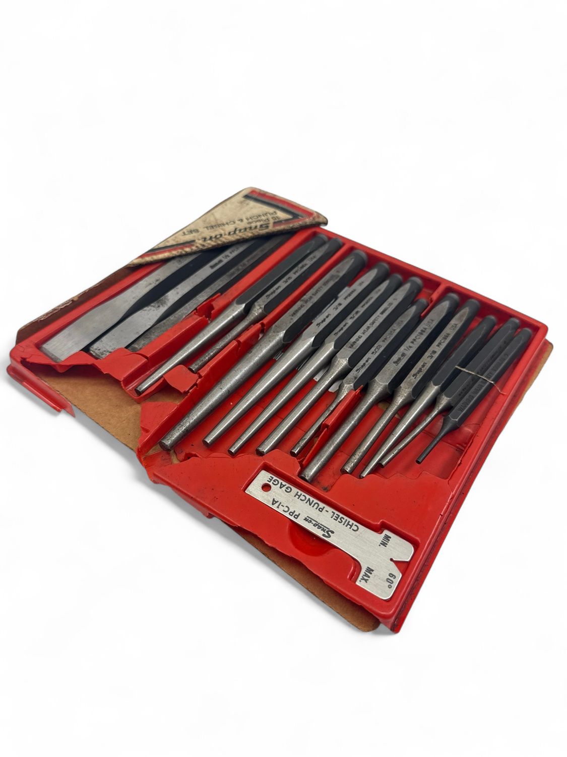 Snap On 16 Pc. Punch and Chisel Set, PPC715BK