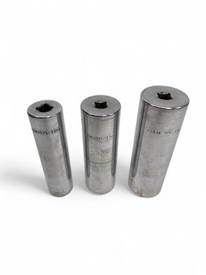 Gray Tools 3 Pc EXTRA Deep 1/2” Drive Socket Set, (1 1/16”, 1 5/16” & 1 1/2)