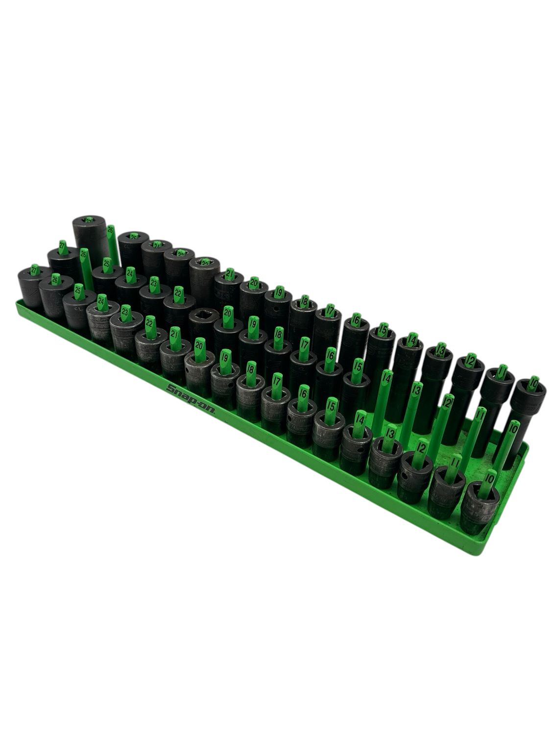 Snap On 47 pc 1/2" Drive 6-Point Metric Flank Drive® Shallow, Semi-Deep & Deep Impact Socket Set