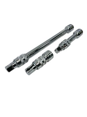 Snap On 3 pc 1/2" Drive Quick-Release Locking Extension Set, 303SXKL