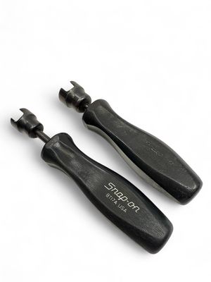 Snap On 2 Pc Brake Retainer Spring Tool Set, B1356E & BT17A