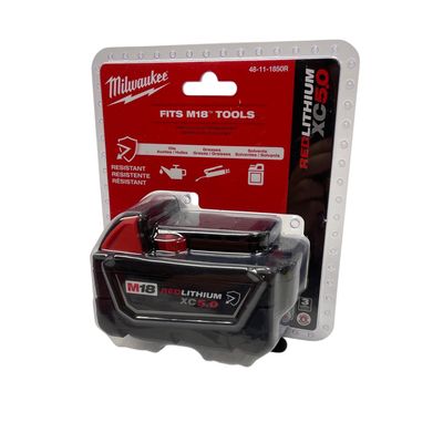 Milwaukee 5.0 M18 Chemical Resistant Battery Milwaukee 5.0 M18 Chemical Resistant Battery