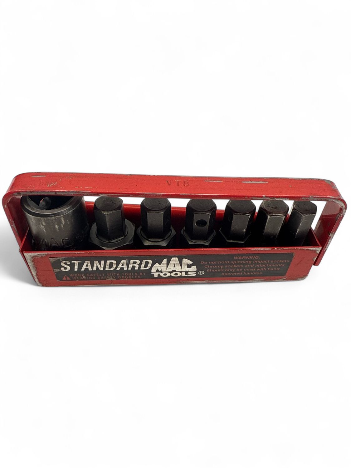 Mac Tools 7pc 1/2” Drive Standard Hex Socket Set, Vt8