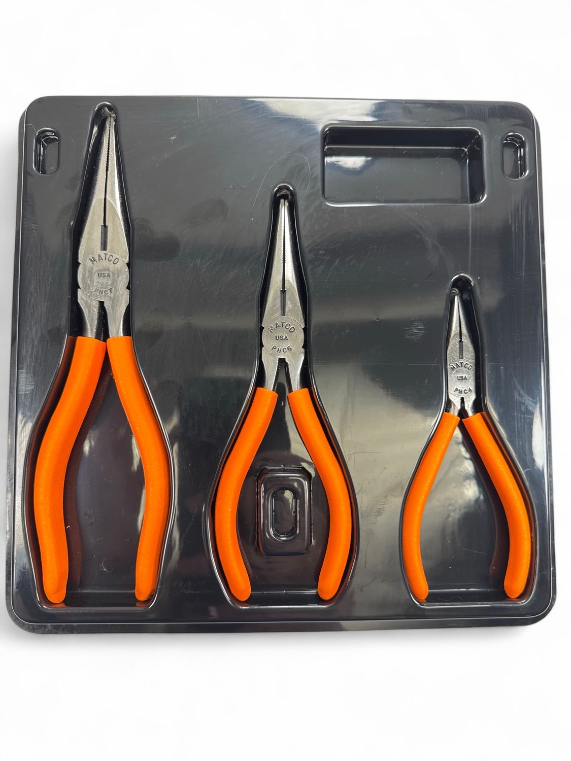 Matco 8” 6 1/2” & 5” Needle Nose Plier Set, Pnc7 Pnc6 Pnc4