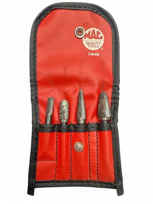Mac Tools 4 Pc. Multi Purpose Carbide Burr Set, CB4S Mac Tools 4 Pc. Multi Purpose Carbide Burr Set, CB4S
