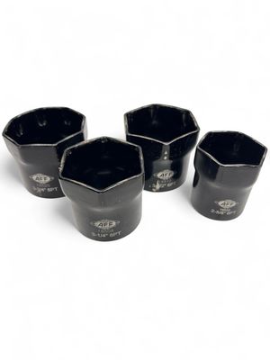 AFF 4 Pc. Locknut Socket 8 Pt. (2-5/8 - 3-3/4”) AFF 4 Pc. Locknut Socket 8 Pt. (2-5/8 - 3-3/4”)